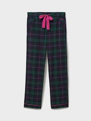 Crew Clothing Company Brushed Flannel Checked Lounge 100% Cotton Trousers - صورة 5 من 5