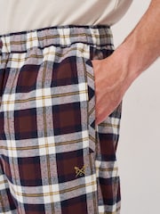 Crew Clothing Red Flannel Lounge 100% Cotton Trousers - Image 3 of 5