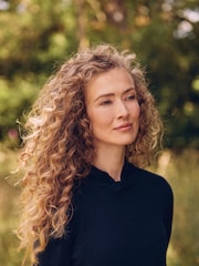 Crew Clothing Blue Merino Wool and Cashmere Twist Neck Knit Jumper - Image 2 of 6