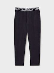 Crew Clothing Company Blue Elasticated 100% Cotton Trousers - Image 5 of 5