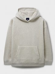 Crew Clothing Natural Sherpa Lined Cotton Hoodie - Image 5 of 5
