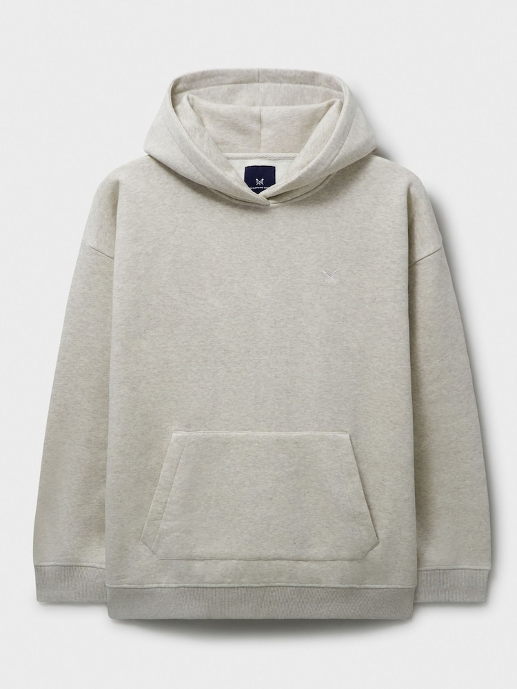 Crew Clothing Natural Sherpa Lined Cotton Hoodie - Image 5 of 5