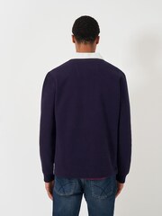 Crew Clothing Blue Rugby Sweatshirt - Image 3 of 6