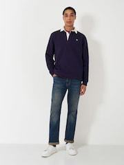 Crew Clothing Blue Rugby Sweatshirt - Image 4 of 6