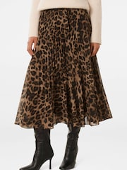Forever New Brown Aurora Pleated Skirt - Image 5 of 6