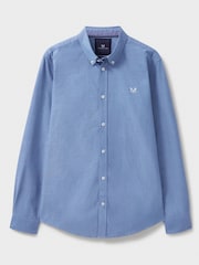Crew Clothing Company Blue Slim Fit Cotton Oxford 100% Cotton Shirt - Image 5 of 5