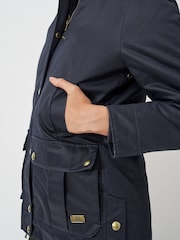 Crew Clothing Blue Wax Jacket - Image 6 of 7