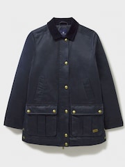 Crew Clothing Blue Wax Jacket - Image 7 of 7