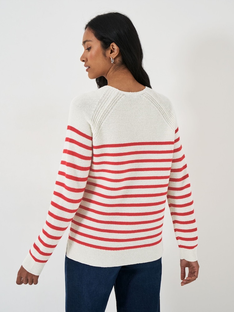 Crew Clothing Pullover aus Wollmischung mit Knopfdetail - Bild 2 von 5 Crew Clothing Pullover aus Wollmischung mit Knopfdetail - Bild 2 von 5