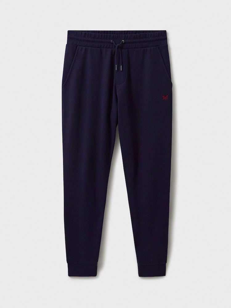 Crew Clothing Company Blue Interlock Joggers - Image 5 of 5