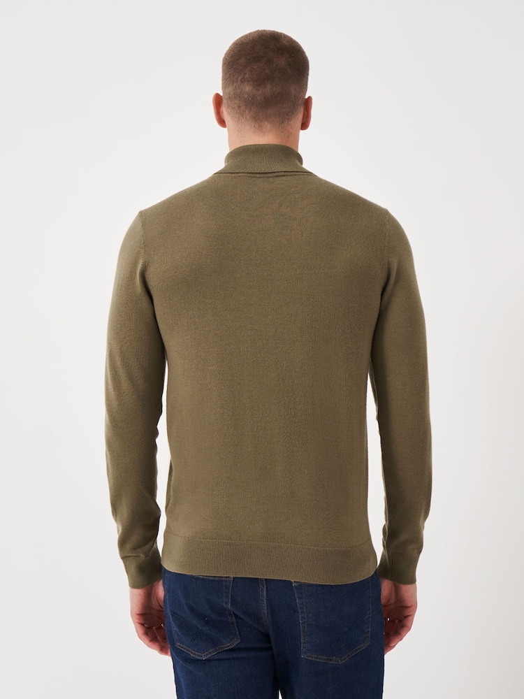 Crew Clothing Merino Guler întors Knit Pulover - Imaginea 2 din 5