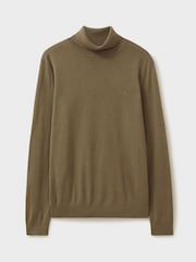 Crew Clothing Merino Guler întors Knit Pulover - Imaginea 5 din 5