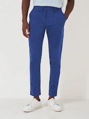 Crew Clothing Company Blue Slim Chino Trousers - Image 2 of 5