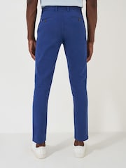 Crew Clothing Company Blue Slim Chino Trousers - Image 3 of 5