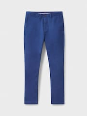 Crew Clothing Company Blue Slim Chino Trousers - Image 5 of 5