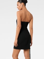 Forever New Black Adriana Strapless Sash Mini Dress - Image 2 of 5