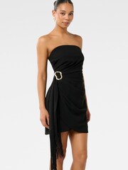 Forever New Black Adriana Strapless Sash Mini Dress - Image 4 of 5