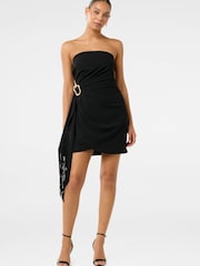 Forever New Black Adriana Strapless Sash Mini Dress - Image 5 of 5