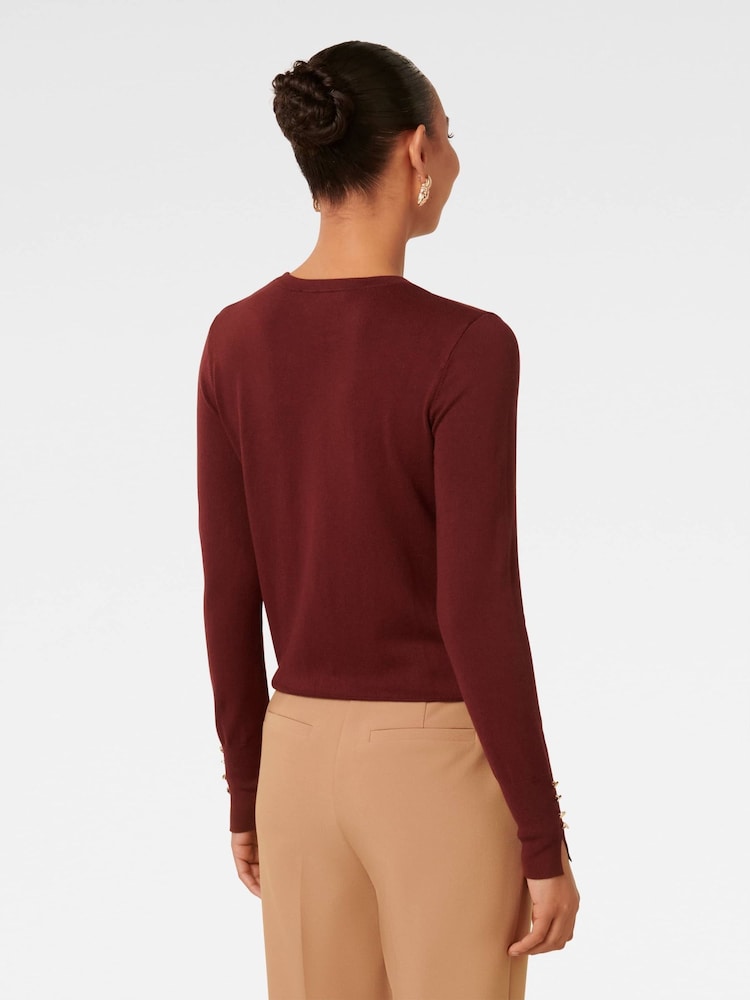 Forever New Red Katie Crew Neck Sweater - Image 2 of 4