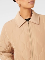 Forever New Cream Jacinta Quilted Jacket - Image 3 of 5