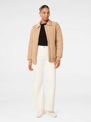 Forever New Cream Jacinta Quilted Jacket - Image 5 of 5