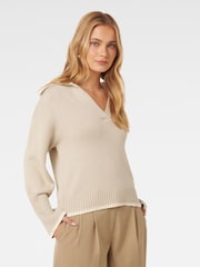 Forever New Natural Angelina Whipstitch Sweater - Image 4 of 5