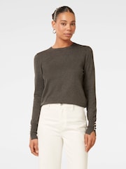Forever New Grey Katie Crew Neck Sweater - Image 1 of 5