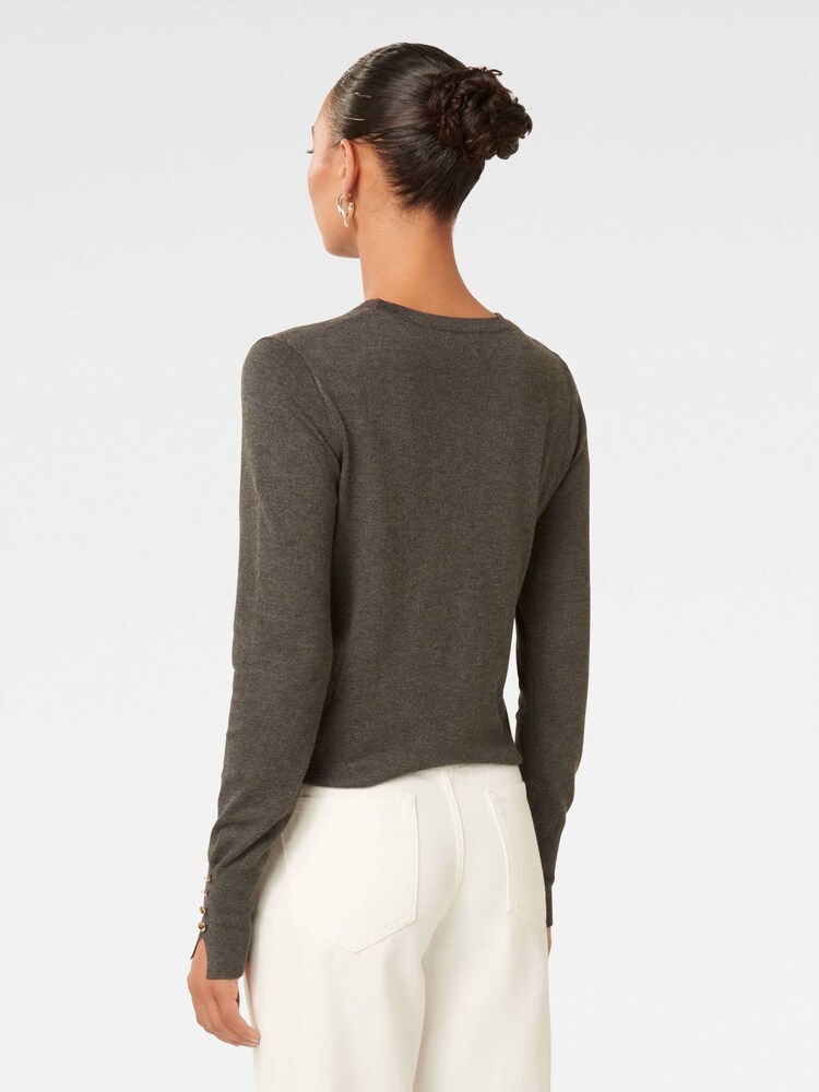 Forever New Grey Katie Crew Neck Sweater - Image 2 of 5