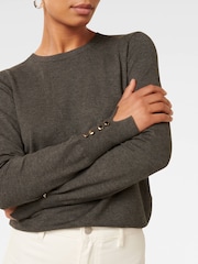 Forever New Grey Katie Crew Neck Sweater - Image 3 of 5