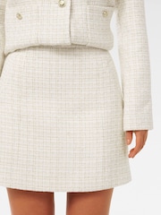 Forever New White Tonia Boucle Mini Skirt - Image 3 of 5
