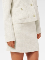 Forever New White Tonia Boucle Mini Skirt - Image 4 of 5