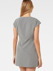 Forever New Grey Layla Cap Sleeves Mini Dress - Image 3 of 6