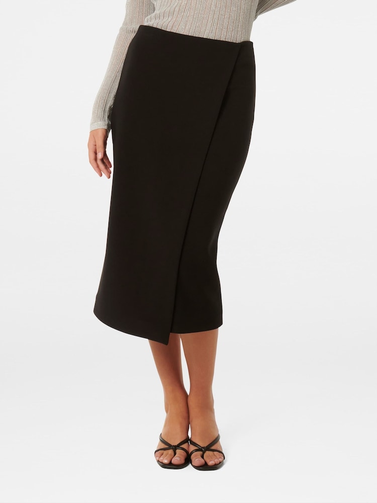 Forever New Black Camilla Crepe Midi Skirt - Image 1 of 5 Forever New Black Camilla Crepe Midi Skirt - Image 1 of 5