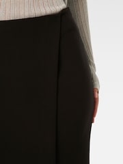 Forever New Black Camilla Crepe Midi Skirt - Image 3 of 5