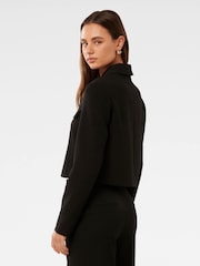 Forever New Black Alex Top Collar Jacket - Image 2 of 5