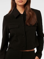 Forever New Black Alex Top Collar Jacket - Image 3 of 5