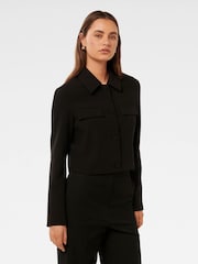 Forever New Black Alex Top Collar Jacket - Image 4 of 5