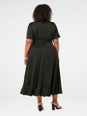 Forever New Sienna Curve Wickelkleid aus Satin mit Rüschen - Bild 2 von 4