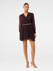 Forever New Purple Mini Genevieve Crinkle Dress - Image 6 of 6