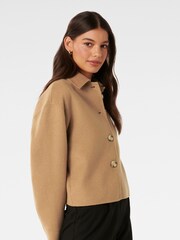 Forever New Brown Brooklyn Felled Jacket - Image 4 of 5