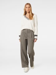 Forever New White Kali Tipped Trim Sweater - Image 4 of 6