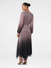 Forever New Pink Gisele Ombre Plisse Maxi Dress - Image 2 of 4