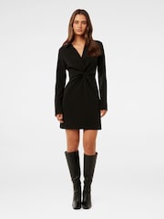 Forever New Black Mini Madison Twist Shirt Dress - Image 5 of 5