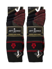 Jeff Banks Black Heavy Duty Work Socks - Image 3 of 7