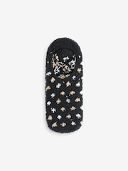 Wild Feet Natural Fluffy Cosy Peds Socks with Non Slip Grip Pack 4 - Image 3 of 5