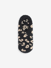 Wild Feet Natural Fluffy Cosy Peds Socks with Non Slip Grip Pack 4 - Image 5 of 5