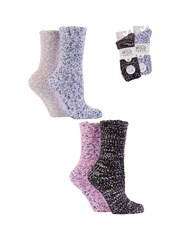 Wild Feet Pink Popcorn Fluffy Socks 4 Pack - Image 12 of 13
