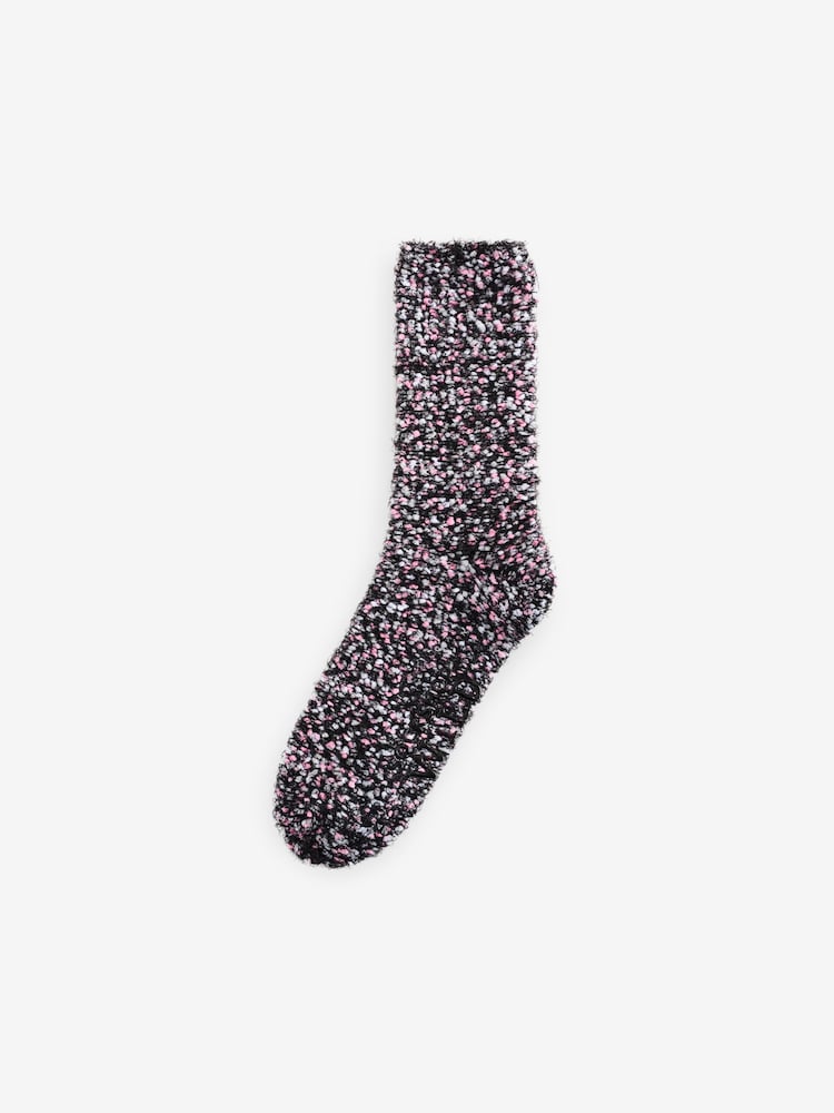 Wild Feet Pink Popcorn Fluffy Socks 4 Pack - Image 2 of 13