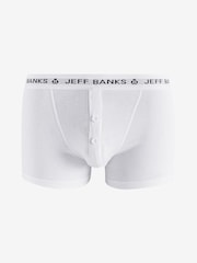 Jeff Banks Grey Cotton Button Fly Boxers 3 Pack - Image 4 of 11