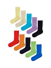 Wild Feet Blue Pop Colour Bamboo Socks - Image 2 of 7